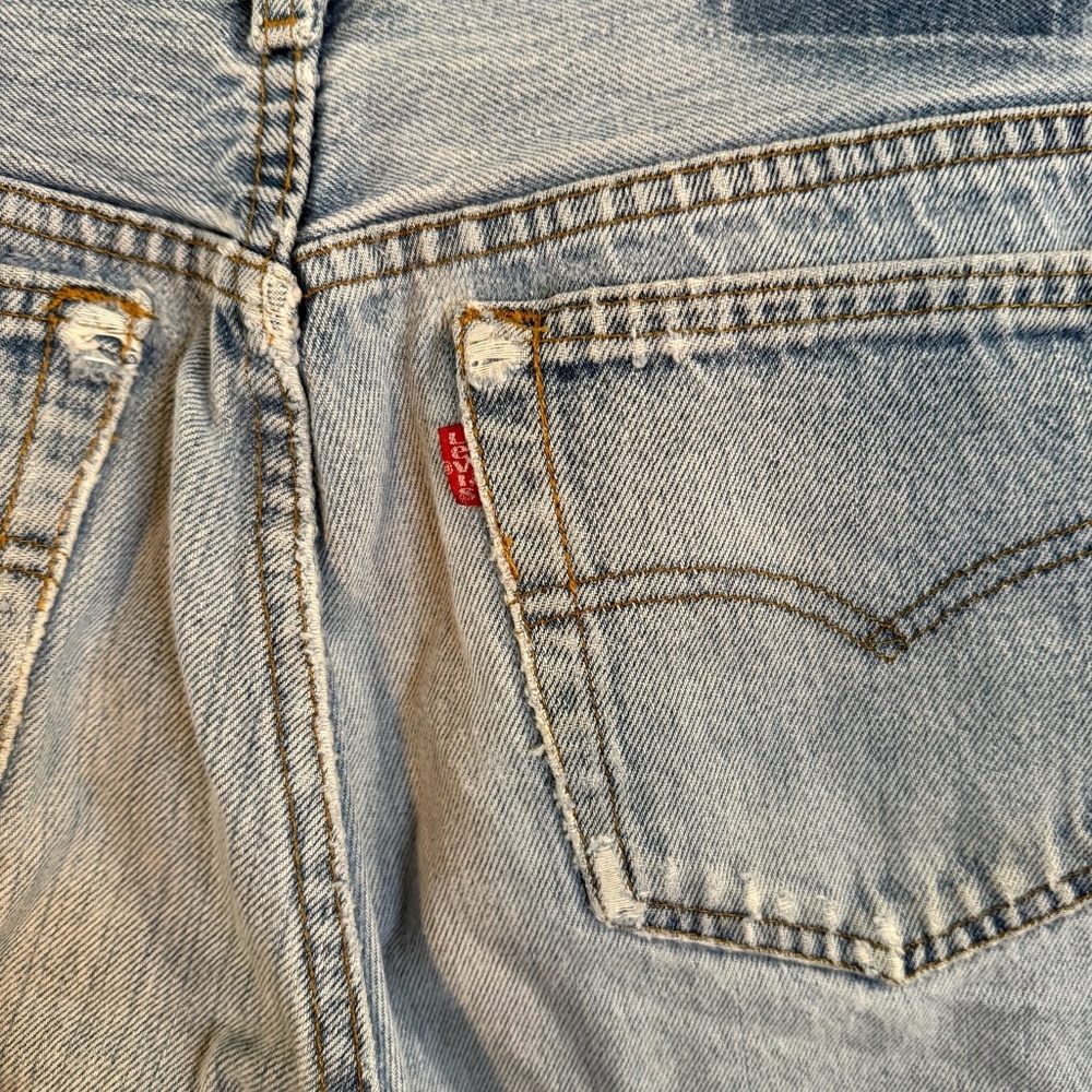 Vintage Restored Levi 501 Jeans 32"W X 28 1/2" Inseam - Picture 9 of 16